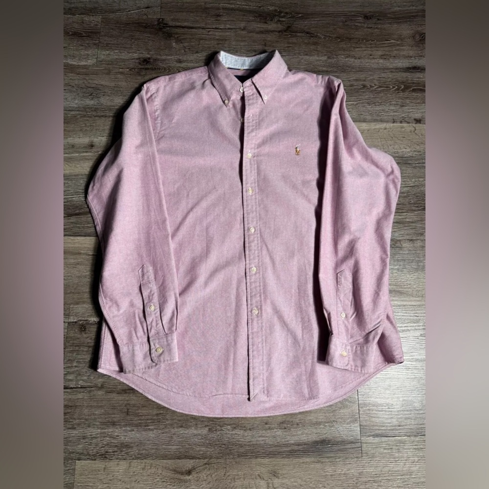 Polo Ralph Lauren Shirt Classic Fit Oxford Pony Pink Long Sleeve Men’s XL TG